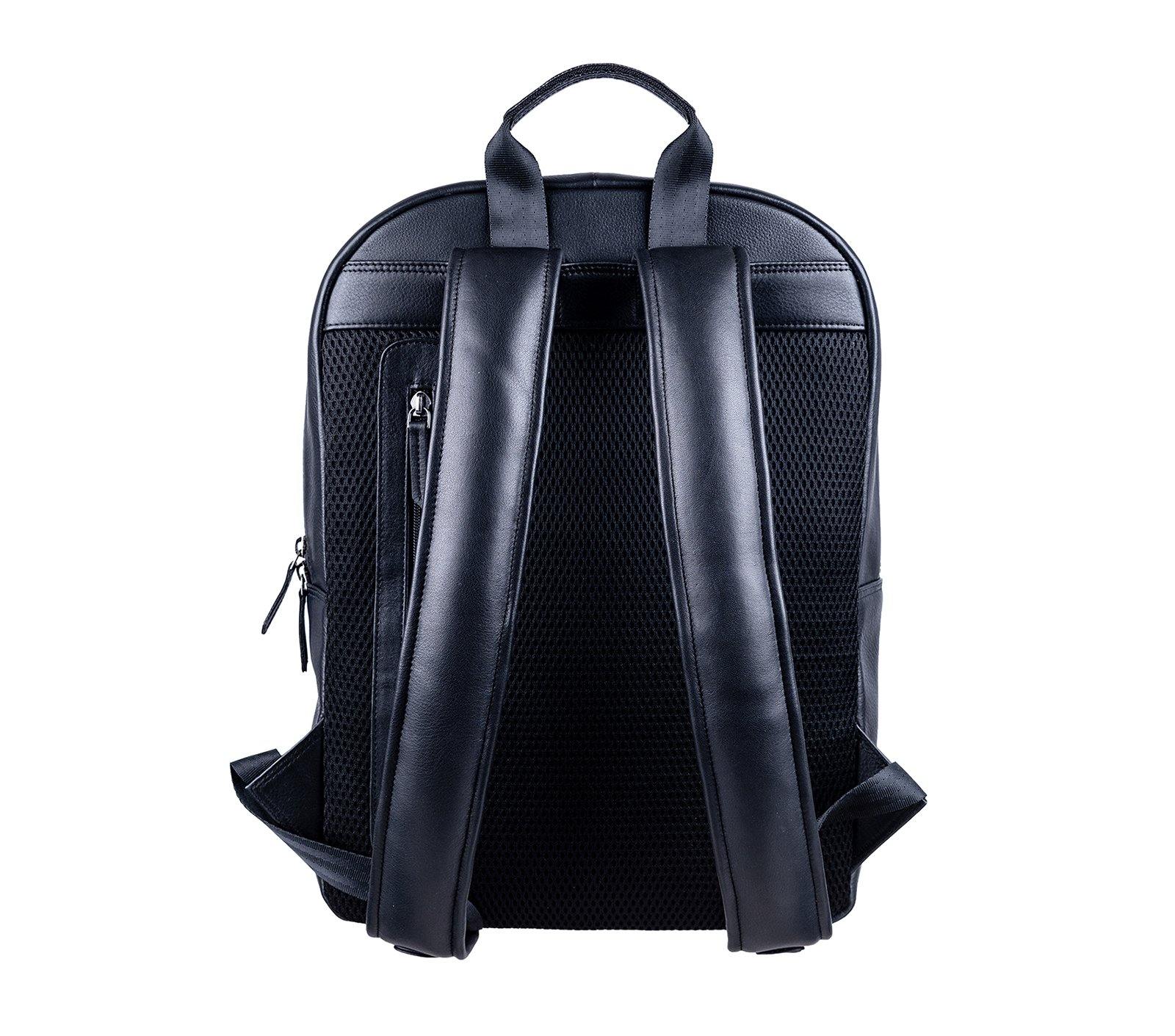 Buy Leather World Laptop Backpack Bag Premium Vegan Leather Office Backpack  Bag with 15.6 Inch Laptop Compartment, for Men Women - Black at Amazon.in